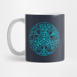 St. Patrick's Day Celtic Blue Mandala #2 Mug